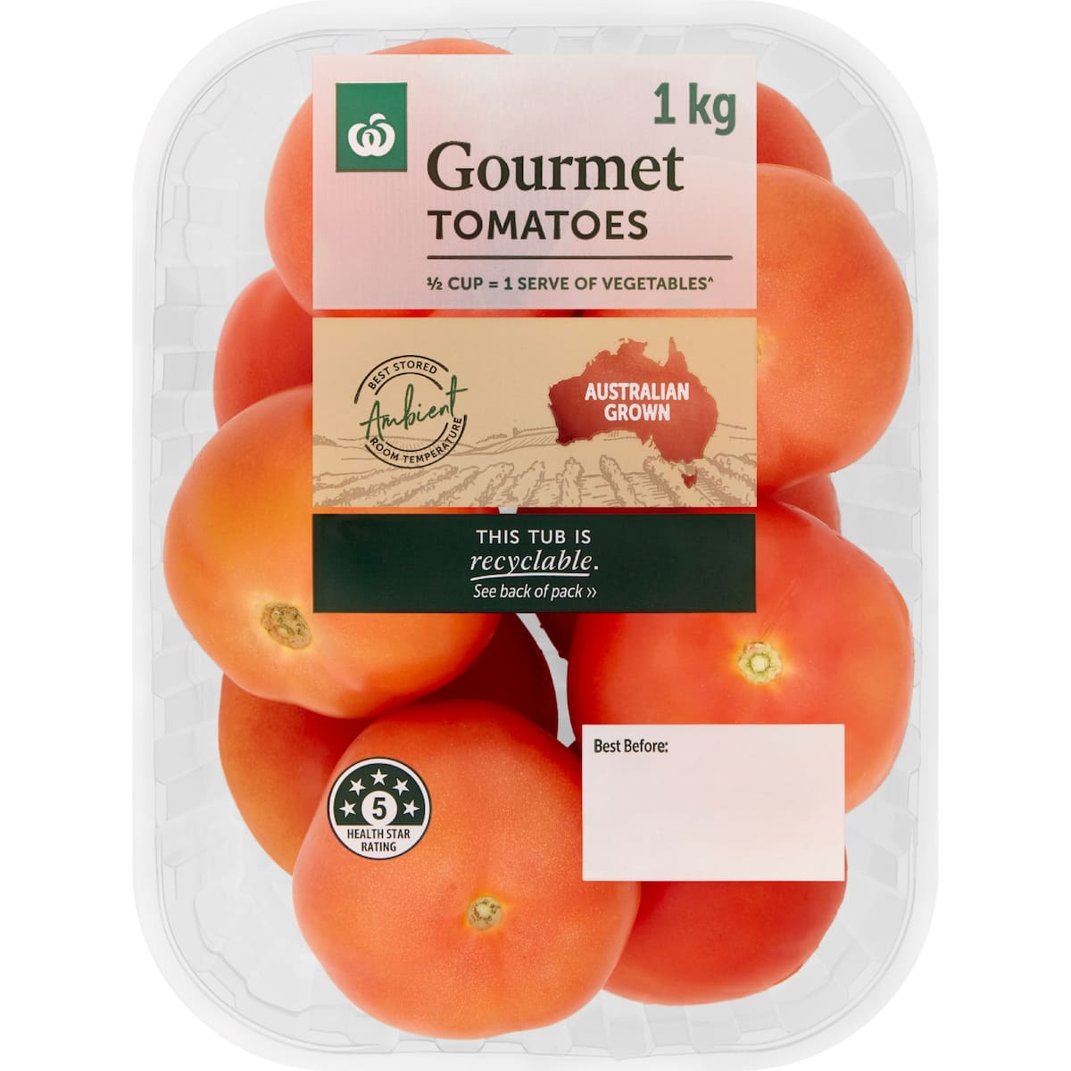 Woolworths Gourmet Tomatoes 1kg bunch