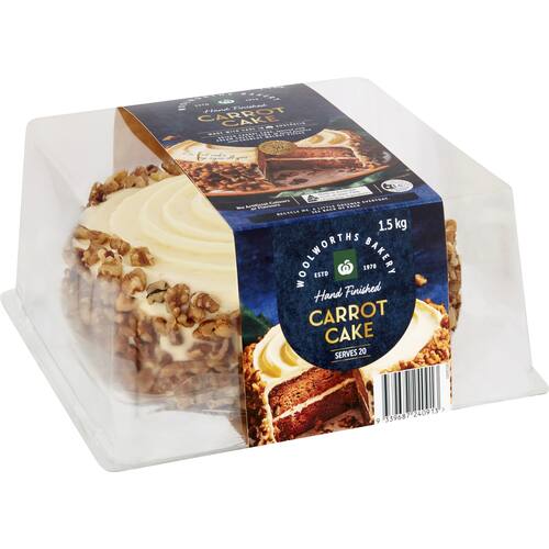 Woolworths Carrot Cake 1.5kg bunch