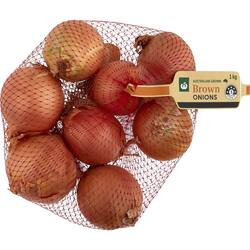 Woolworths Onion Brown Bag 1kg