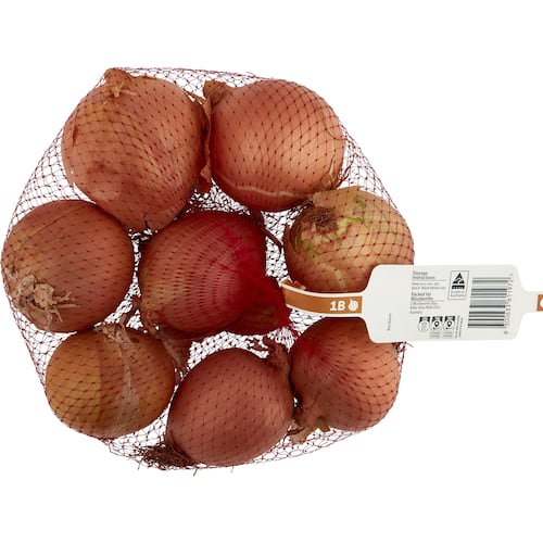 Woolworths Onion Brown p/p 1kg bunch