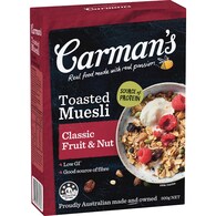 Carman's Muesli Toasted Classic Fruit & Nut