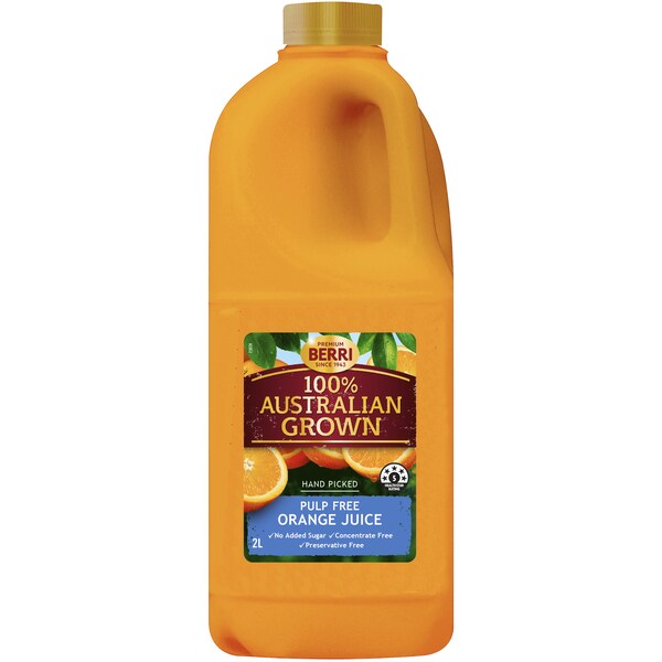 Berri Pulp Free Orange Juice 2l