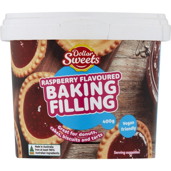Dollar Sweets Raspberry Flavoured Baking Filling 400g