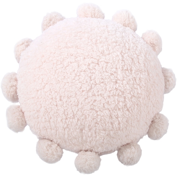 Inspire Sherpa Round Cushion With Pom Pom each