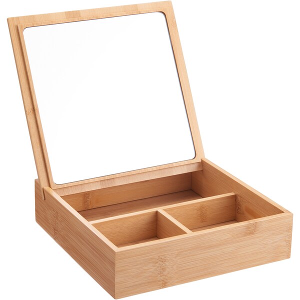 Inspire Bamboo Organiser With Mirror each