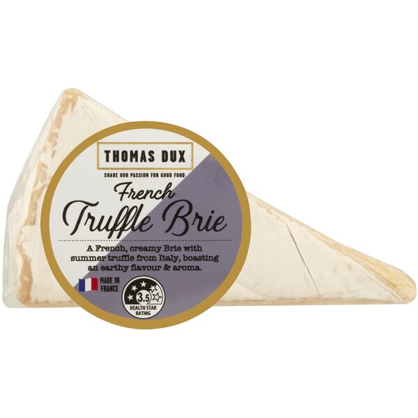 Thomas Dux French Truffle Brie From The Deli per 100g