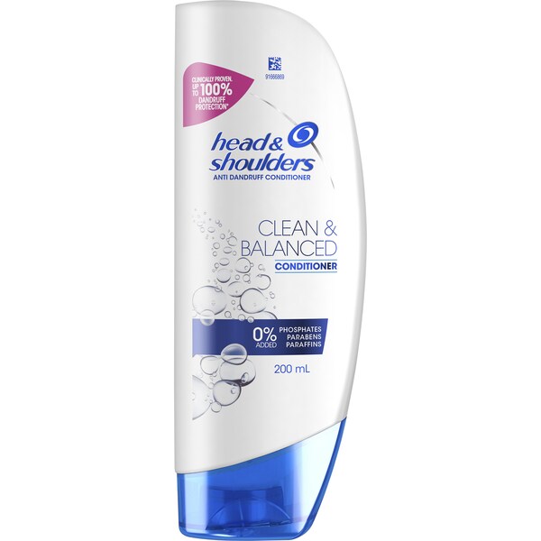 Head & Shoulders Clean & Balanced Anti Dandruff Conditioner 200mL