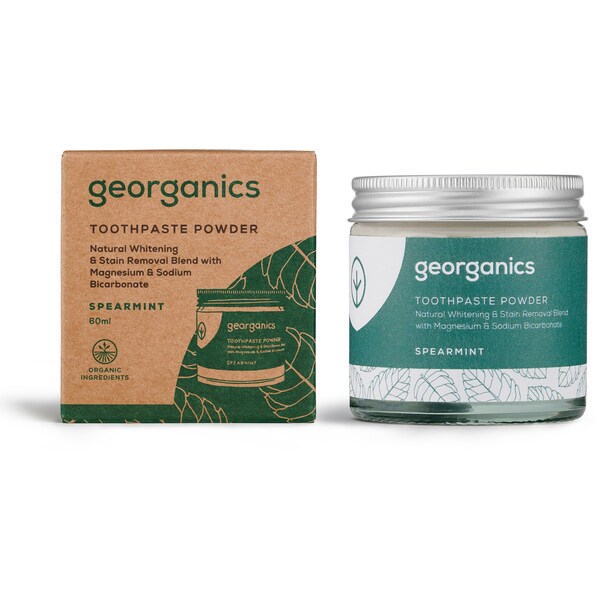 Georganics Natural Toothpowder Spearmint 60mL