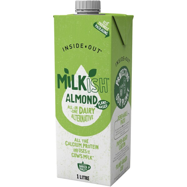 Inside Out Milkish Almond Long Life Milk UHT 1L