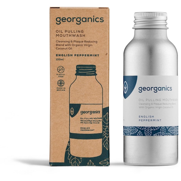 Georganics Oil Pulling Mouthwash Peppermint 100mL