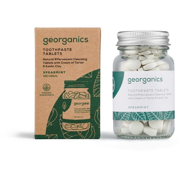 Georganics Natural Toothtablets Spearmint 120 pack