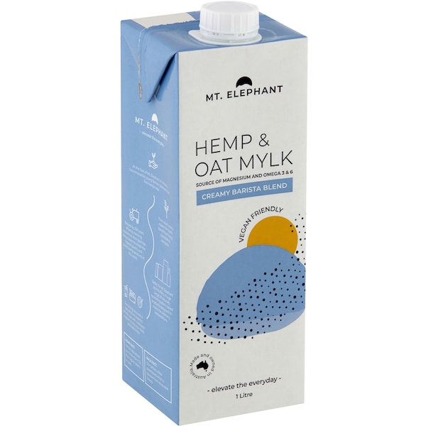 Mt Elephant Barista Hemp & Oat Long Life Mylk UHT 1L
