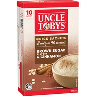 Uncle Tobys Oats Sachets Brown Sugar & Cinnamon 10 pack