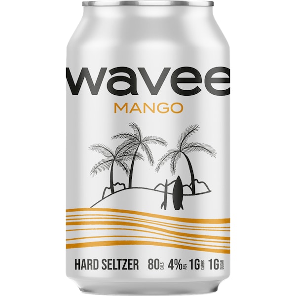 Wavee Hard Seltzer Mango Can 330ml