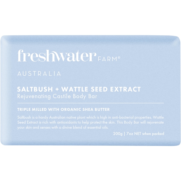 Freshwater Farm Australia Saltbush + Wattle Seed Extract Rejuvenating Body Bar 200g