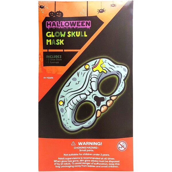 Halloween Glow Skull Mask Each