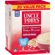 Uncle Tobys Oats Quick Sachets Family Pack Original Porridge
