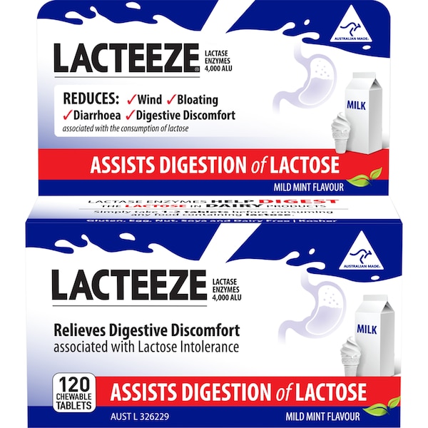 Lacteeze Tablets 120 pack