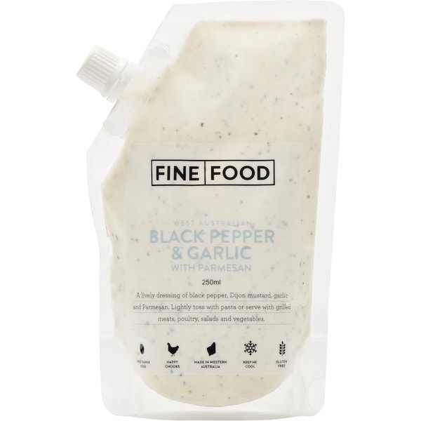 Fine Food Salad Dressing Cracked Pepper & Garlic 250ml