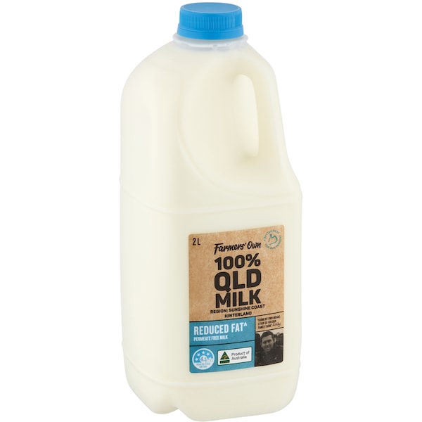 Farmers Own Reduced Fat Milk 2L