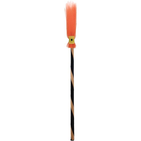 Halloween Broom Orange 90cm Each