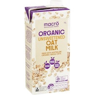 Macro Organic Oat Unsweetened Long Life Milk