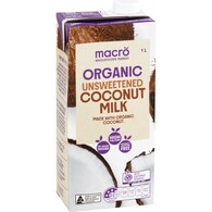 Macro Organic Coconut Unsweetened Long Life Milk