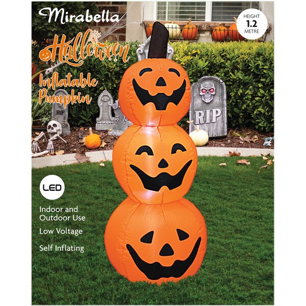 Mirabella Halloween 120cm Inflatable Pumpkins Each