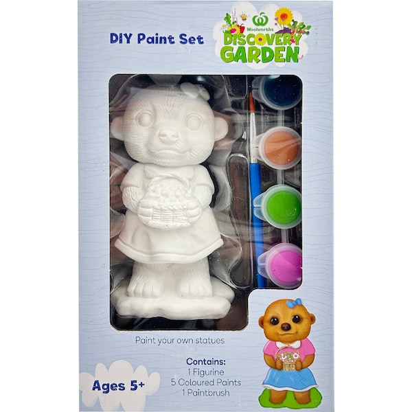 Discovery Garden DIY Kids Paint Set Meerkat Girl each