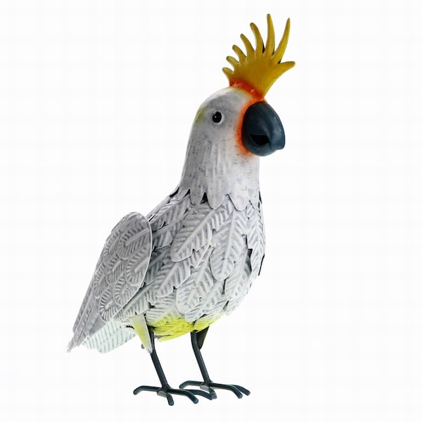 Green Gardener Metal Bird Decoration Cockatoo each