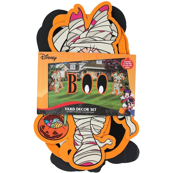 Disney Halloween Mickey & Minnie Yard Decor Set Each