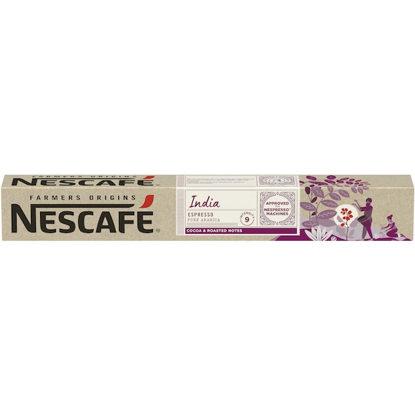 Nescafe Farmers Origins India Nespresso Approved Coffee Pods 10 pack