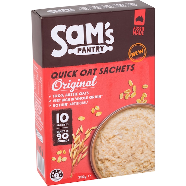 Sam's Pantry Quick Oat Sachets Original 10 pack