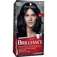 Schwarzkopf Brilliance 91 Blue Black Permanent Hair Dye