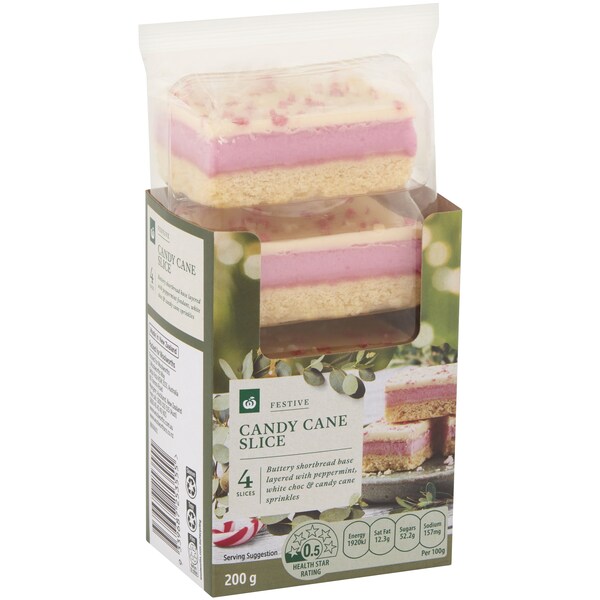 Woolworths Candy Cane Slice 4 Pack