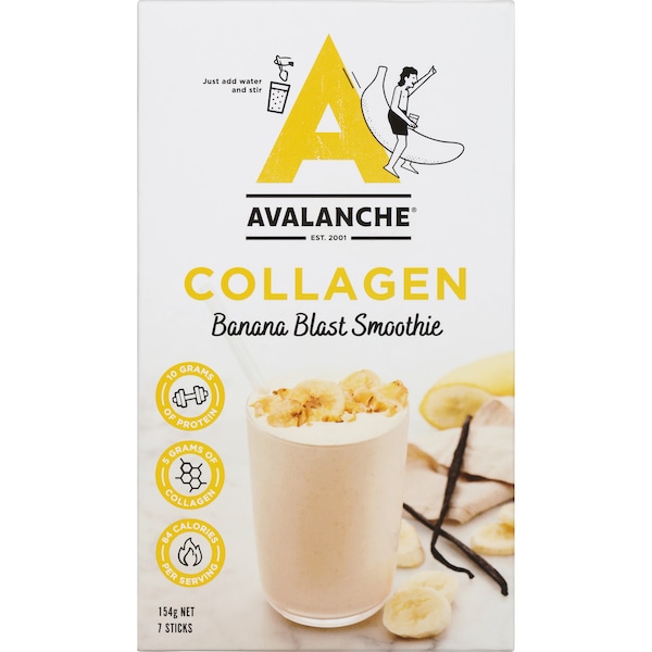 Avalanche Collagen Banana Blast Smoothie Smoothie 7 pack