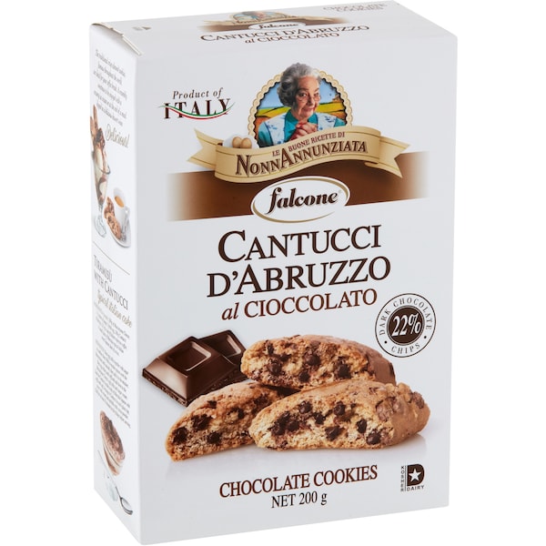 Falcone Cantucci D'Abruzzo Cioccolato Chocolate Cookies 200g