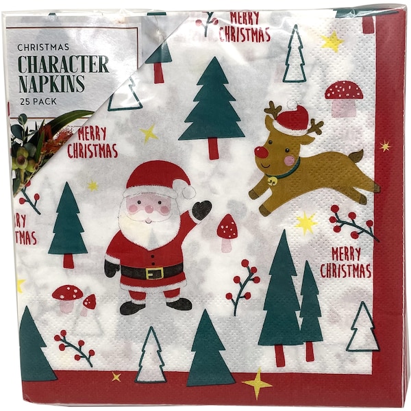 Christmas Character Napkins 25 pack
