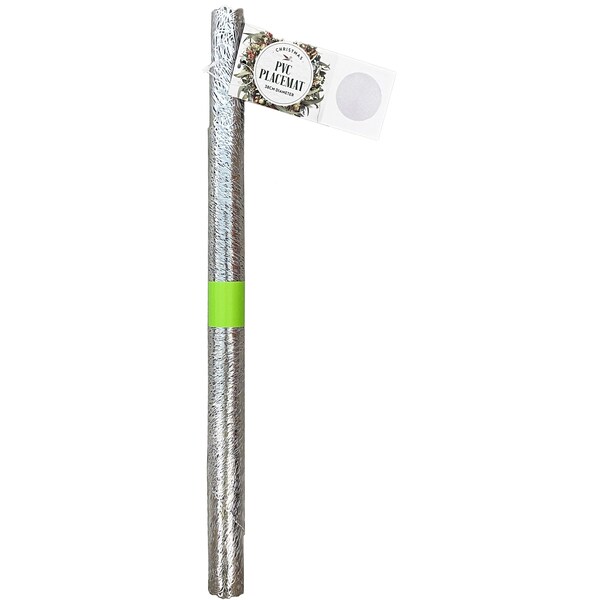 Christmas Placemats Pvc Silver each