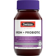 Swisse Ultiboost Iron + Probiotic Capsules