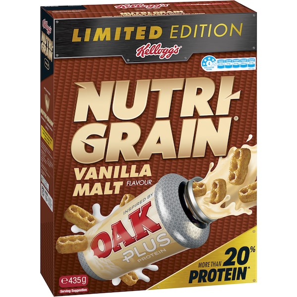 Kellogg's Nutri-Grain Oak Vanilla Malt Flavour 435g