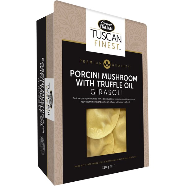 Grand Italian Tuscan Finest Porcini Mushroom Truffle Oil Fresh Girasoli 350g