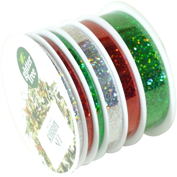 Christmas Traditional Ribbon Set 6 pack
