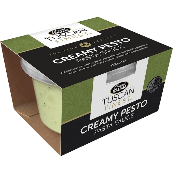 Grand Italian Tuscan Finest Creamy Pesto Fresh Pasta Sauce 250g