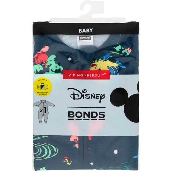 Bonds Zip Wondersuit Disney Little Mermaid Size 0 each