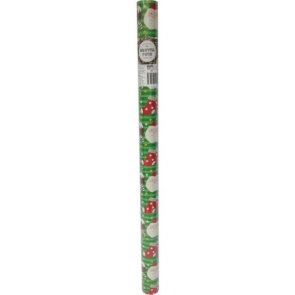 Christmas Green Character Wrap 5 Meters each