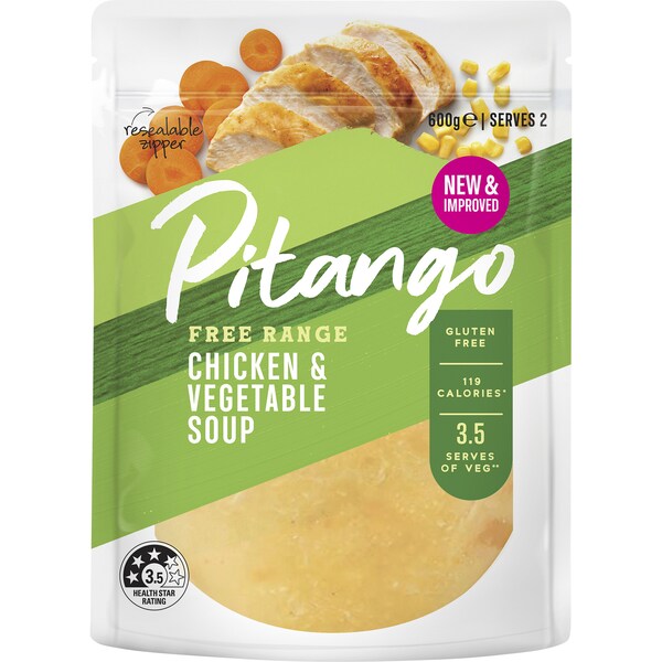 Pitango Free Range Chicken & Vegetable Soup 600g