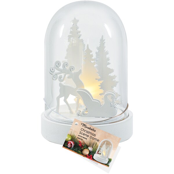 Christmas Wooden Lightup Dome each