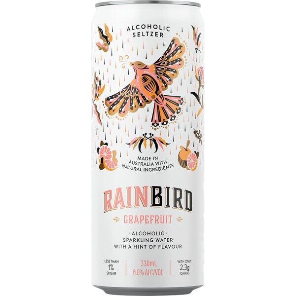 Rainbird Seltzer Grapefruit 330ml