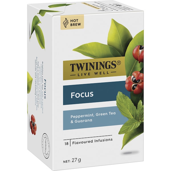 Twinings Live Well Focus Herbal Tea Bags 18 pack